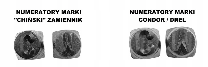 NUMERATORY NUMERATOR ZNACZNIKI LITERY + CYFRY 4MM