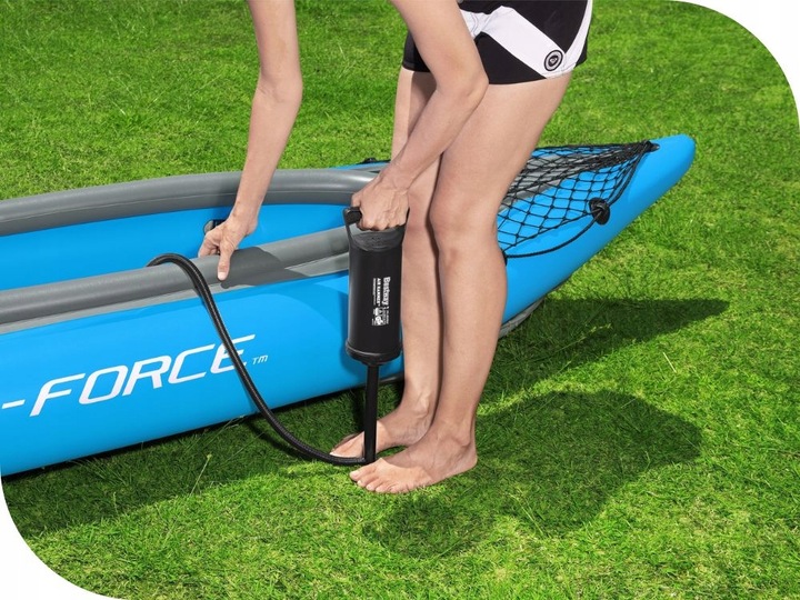 Kajak Dmuchany 2 os. Champion Bestway 65131 Pompka Wiosła Torba MODEL 2024