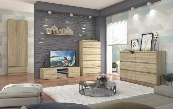 Szafa regał biurowy książki 60cm 2d 1sz sonoma B-4