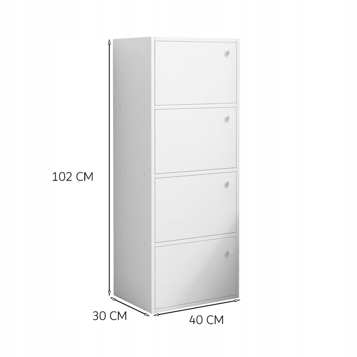 NOWOCZESNA POJEMNA KOMODA SZAFKA DUŻA BIAŁA SKANDYNAWSKI LOFT RETRO