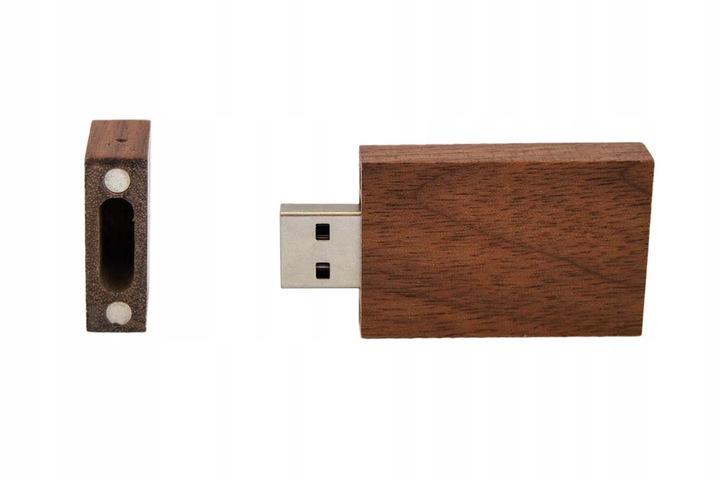 Pendrive drewniane USB 16 GB + pudełko + GRAWER