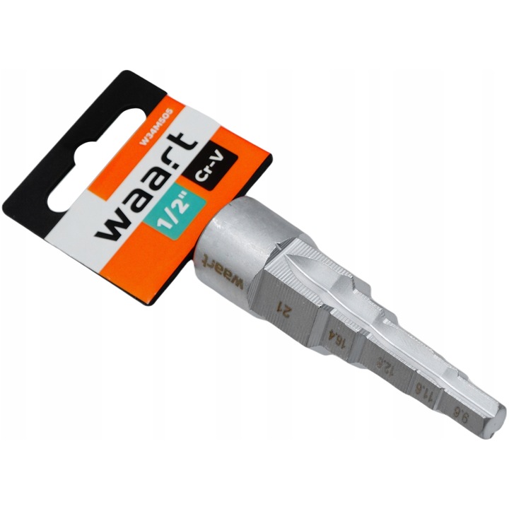 KLUCZ STOPNIOWY 1/2 DO ŚRUBUNKÓW KALORYFERÓW ZAWORÓW GRZEJNIKÓW 5-STOPNIOWY