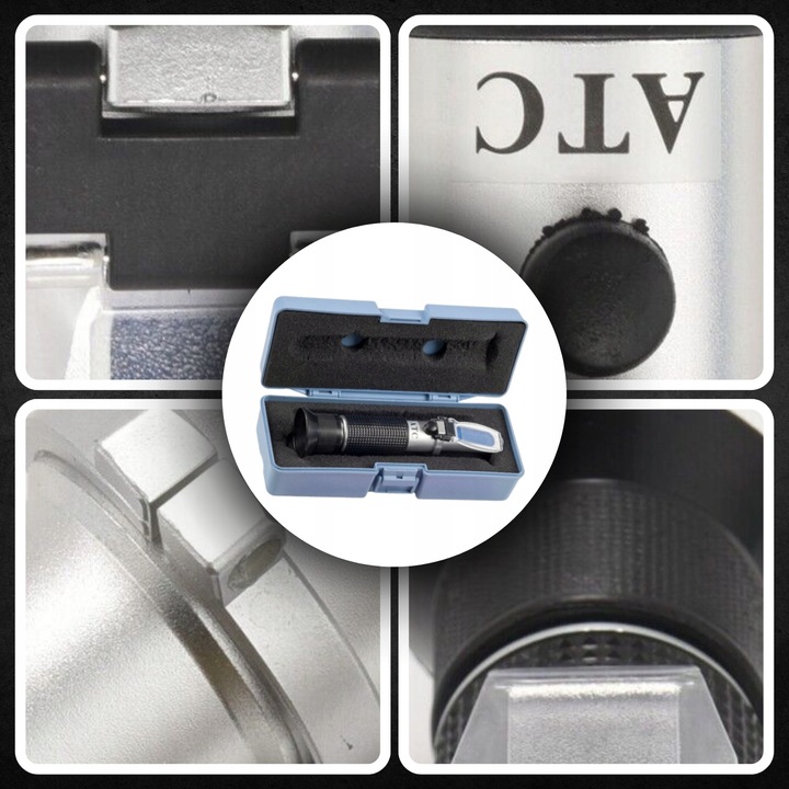 REFRAKTOMETR DO MIODU CUKROMIER + ZAWARTOŚĆ WODY KALIBRACJA MIERNIK CUKRU