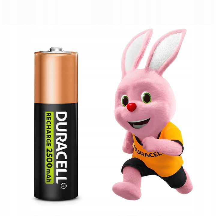 4x Duracell AA R6 - akumulatorek NiMH 2500mAh, najwyższa pojemność