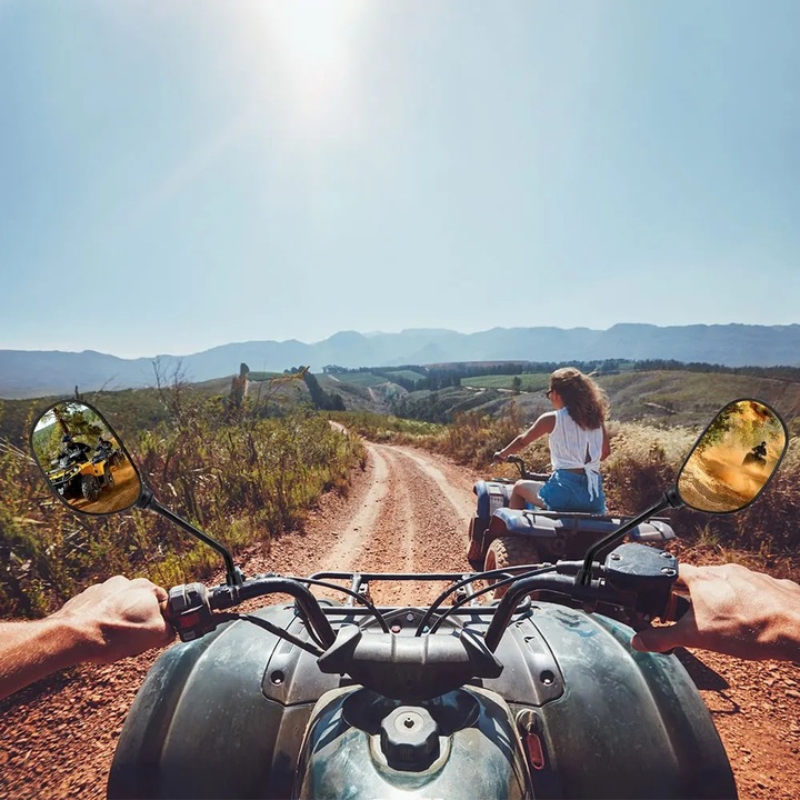 LUSTERKA DO SKUTERA MOTOCYKLA QUADA ATV UNIWERSALNE M8 M10 OBEJMY REDUKCJE