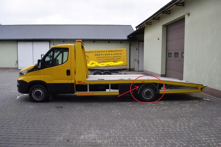 (ZESTAW) - 2 x Błotnik koło pojedyńcze 15-16" | BIAŁY RANT - BUS KONTENER