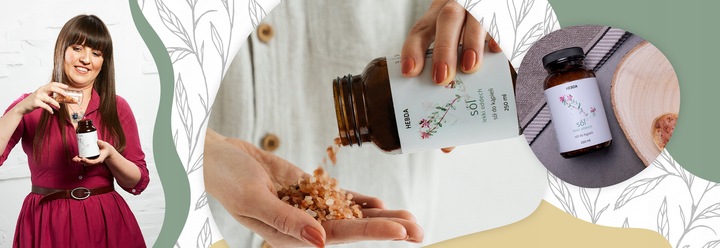 Sól himalajska Do Kąpieli Lekki Oddech Hebda olejki eteryczne naturalna