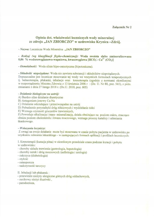 Woda Lecznicza Jan Oczyszczenie 3 l x 3 sztuk