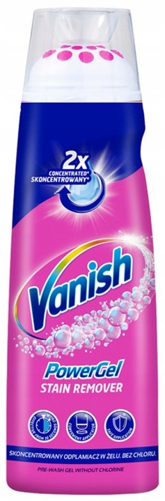 Vanish Oxi Action żel odplamiacz do tkanin ze szczoteczką Power Gel 200 ml