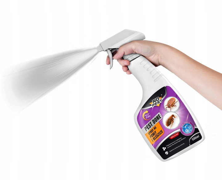 SPRAY ŚRODEK PŁYN NA PCHŁY PREPARAT NA PCHŁY CYPERMETRYNA NO PEST PEST