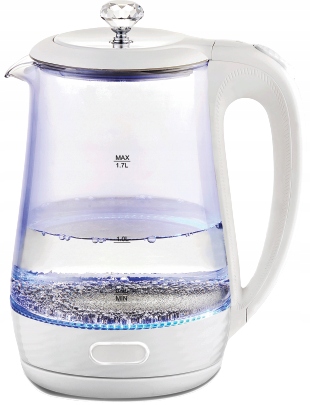 Czajnik elektryczny szklany Maestro 1,7l 2200W MR-052-WHITE