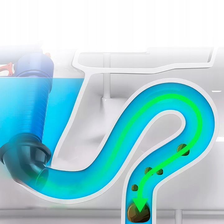 PISTOLET DO UDRAŻNIANIA RUR PRZEPYCHACZ TOALET WC ZLEWU KANALIZACJI KRET