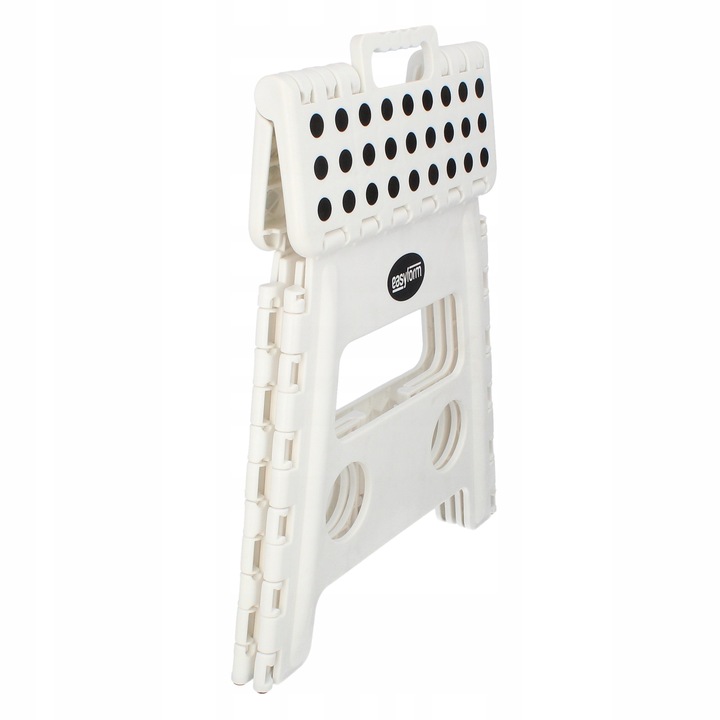 Taboret składany stołek podnóżek antypoślizgowy biały Easyform 32cm