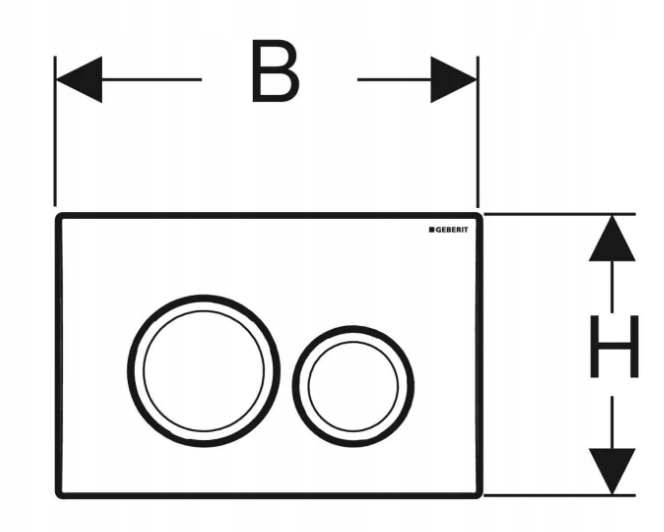 Przycisk spłukujący do WC Geberit Delta Biały