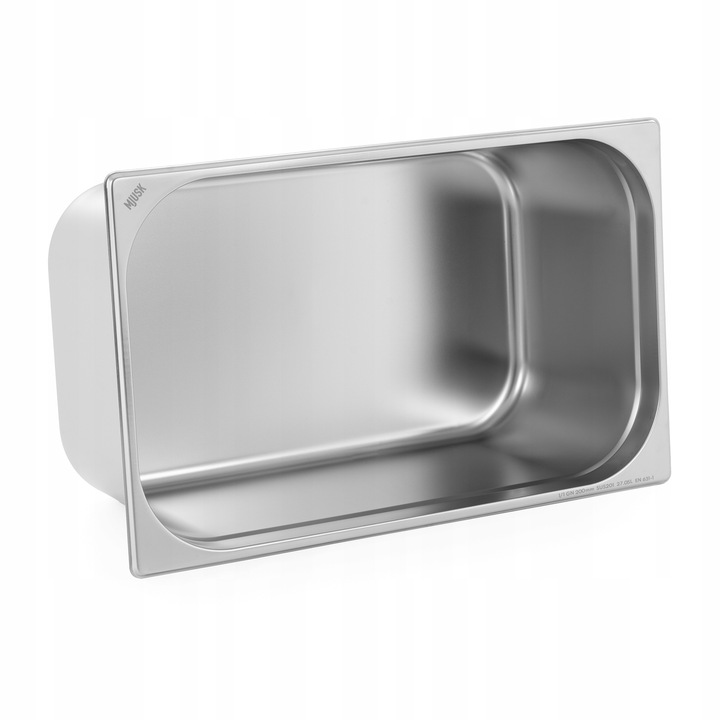 POJEMNIK GASTRONOMICZNY GN 1/1 200 mm STAL NIERDZEWNA 25.6 L MJUSK