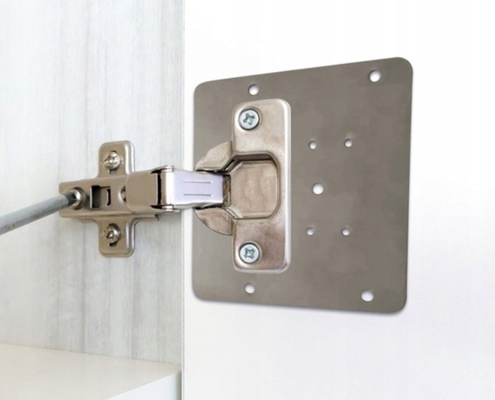 30x PŁYTKA DO NAPRAWY WYRWANYCH ZAWIASÓW MEBLOWYCH SZAFEK ZESTAW