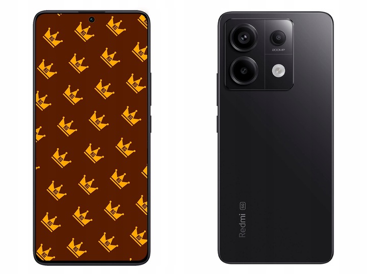 ETUI Z KLAPKĄ DO REDMI NOTE 13 PRO 5G / POCO X6 5G CZARNE ZAMYKANE + SZKŁO