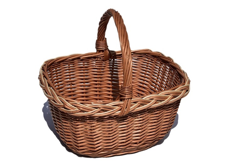 Koszyczek na zakupy wiklinowy do lasu, grzyby PREZENT Kosz do zbioru