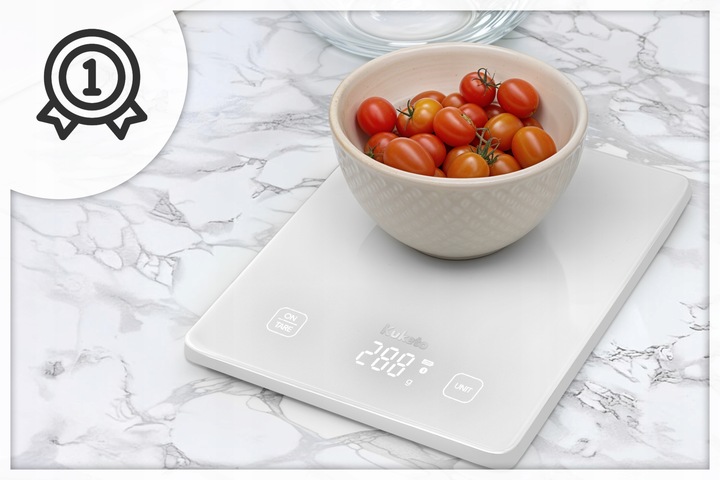 WAGA KUCHENNA FIT 15kg/1g AKUMULATOROWA USB-C SMART BLUETOOTH