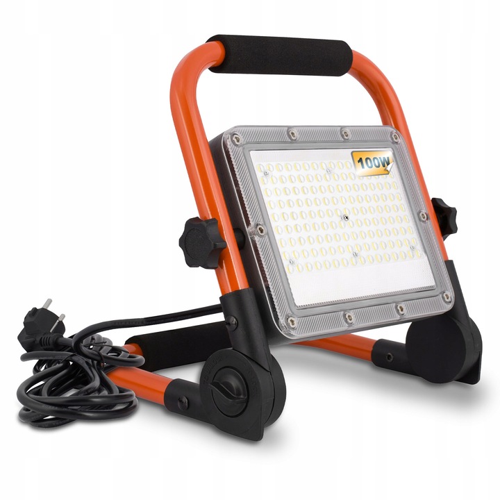 Halogen LED Roboczy Budowlany 100W Naświetlacz przenośny z rączką