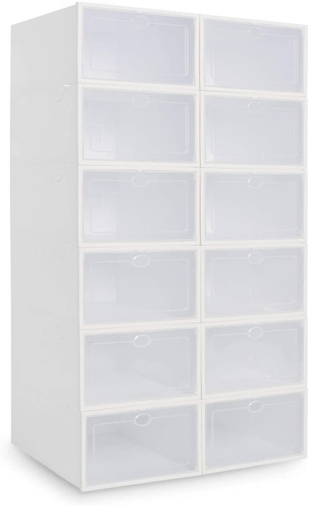 10 x PUDEŁKO POJEMNIK ORGANIZER NA BUTY Z KLAPĄ