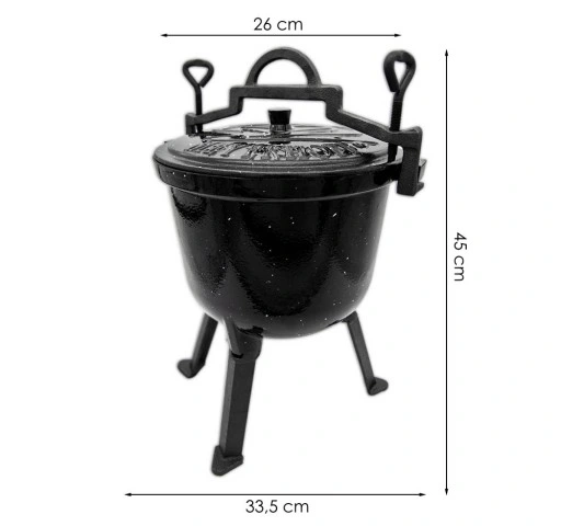 Kociołek żeliwny EMALIOWANY Meyerhoff MARMUREK 8L