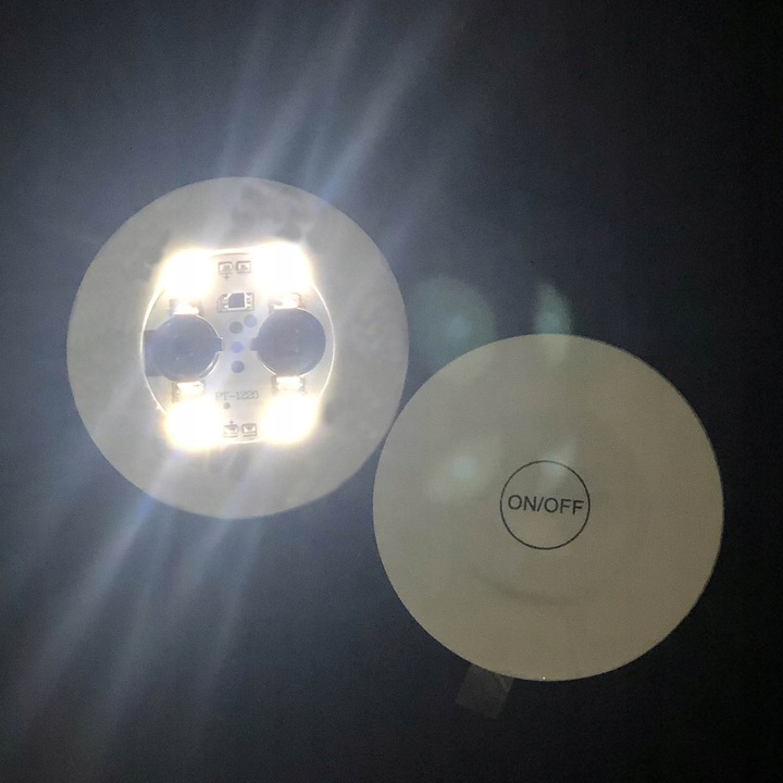 PODSTAWKA NAKLEJKA LED POD BUTELKĘ SZKLANKĘ KUBEK ZESTAW 12 SZT.