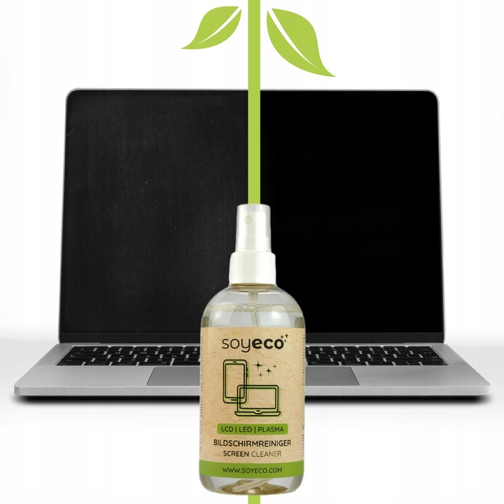 PŁYN DO CZYSZCZENIA EKRANÓW TV LCD LCD MONITORÓW ZESTAW Z MIKROFIBRĄ x3