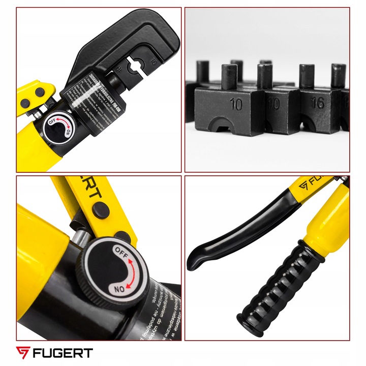 ZACISKARKA DO TULEJEK PRASKA DO KABLI SZEŚCIOKĄTNA HYDRAULICZNA +