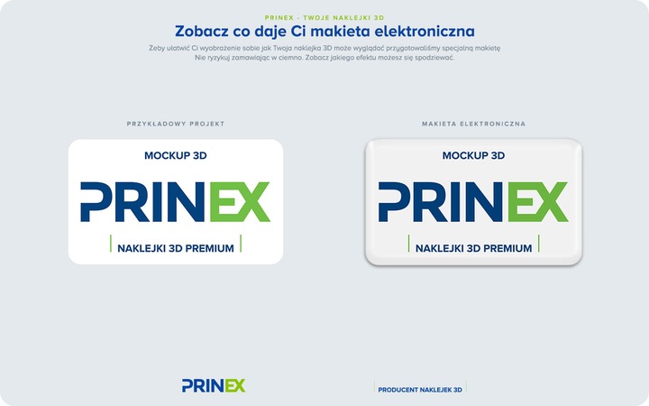 Wypukłe naklejki 3D PREMIUM - 100szt / do 10cm2