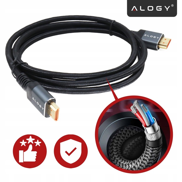 Kabel HDMI 2.1 PREMIUM ULTRA High Speed 8K/60HZ 4K/120HZ 15m 1500cm