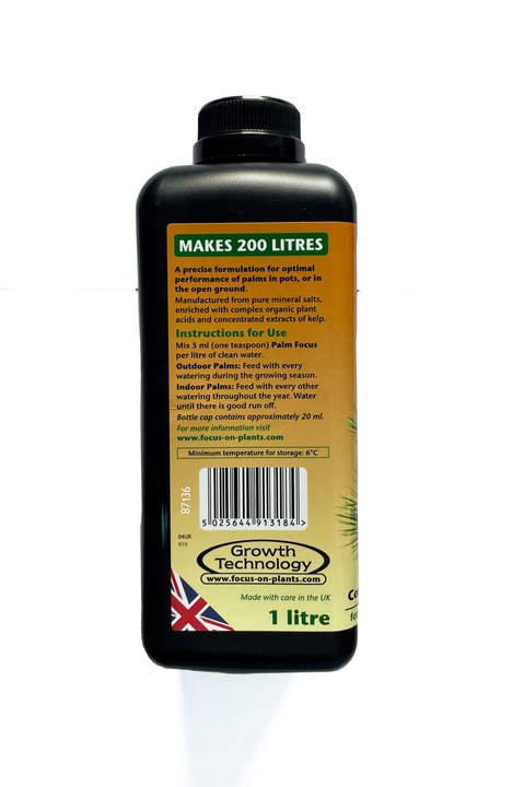 Nawóz do palm PALM FOCUS 1L Growth Technology idealnie zbilansowany