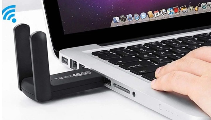 ADAPTER WI-FI KARTA SIECIOWA USB 3.0 1300Mbps ANTENA ZEWNĘTRZNA WIFI