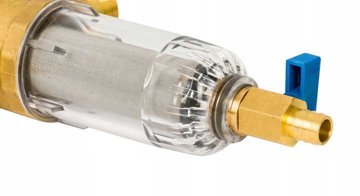 FILTR MECHANICZNY DO WODY SAMOCZYSZCZĄCY Z MANOMETREM DN25 1 CAL KOMPLET