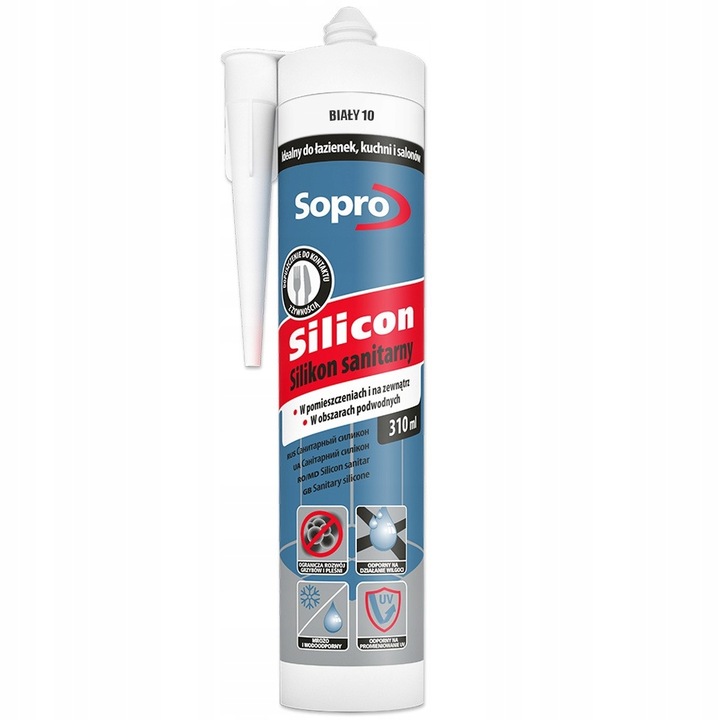 Silikon sanitarny Sopro biały 310 ml