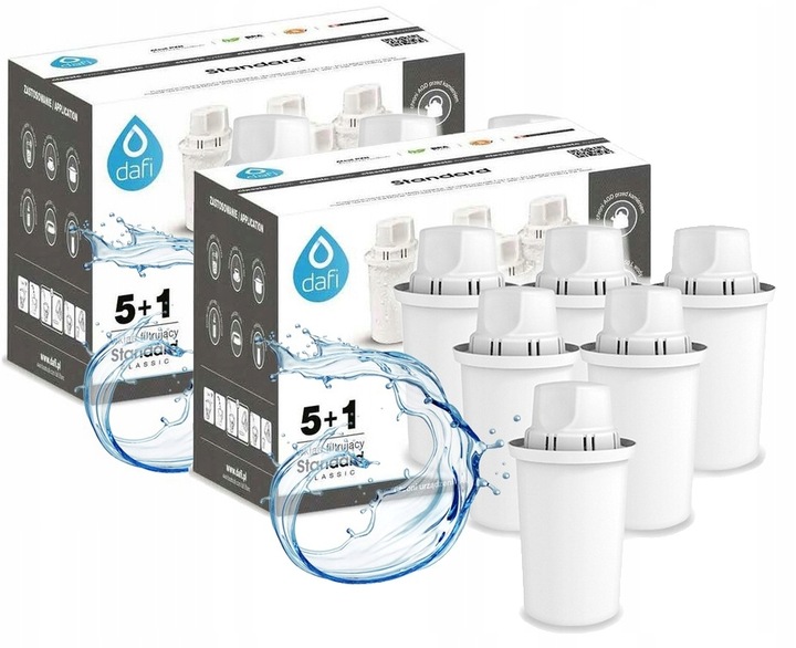 Filtr / Filtry Wkład Dafi Classic do dzbanka filtrującego wodę 12 szt
