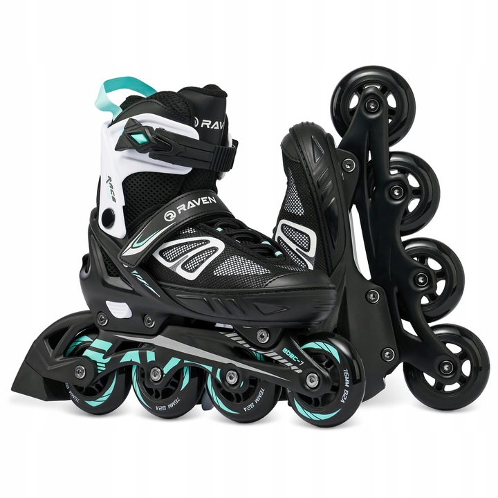 Rolki Regulowane RAVEN Advance Black/Mint 35-39