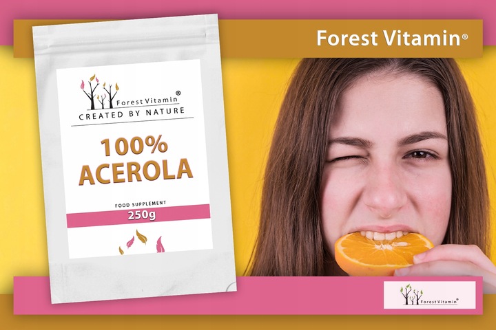 ACEROLA PROSZEK 500g NATURALNA WITAMINA C MOCNA