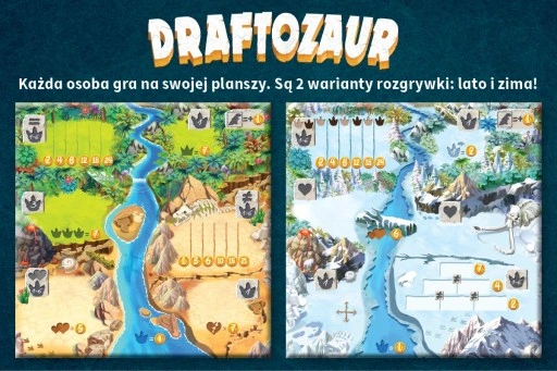 GRA PLANSZOWA DRAFTOZAUR najlepsza gra dinozaurach