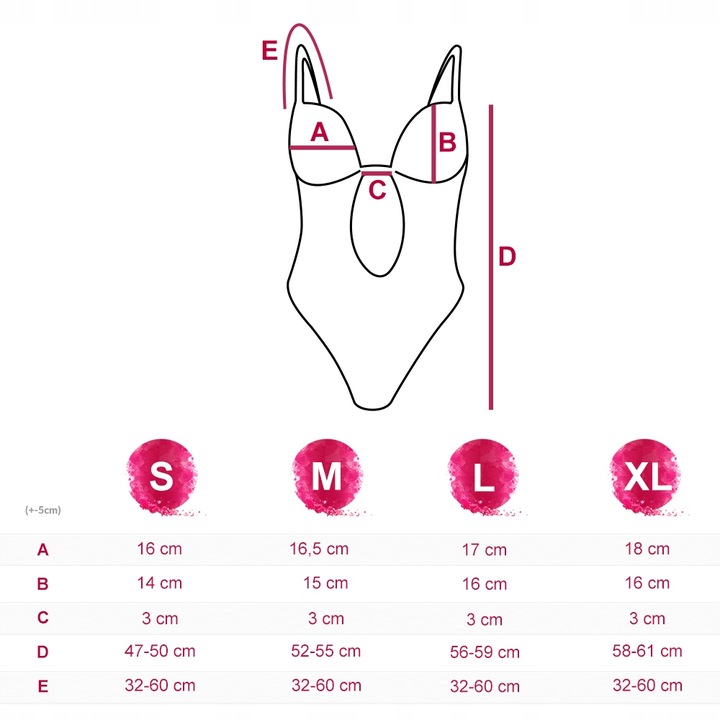 BODY DAMSKIE MODELUJĄCE BIUSTONOSZ MAJTKI STRINGI DO SUKIENKI BEZ PLECÓW S