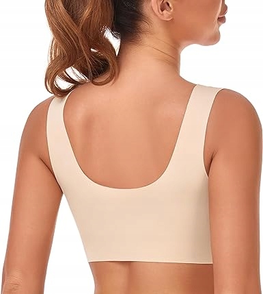 Biustonosz ultrawygodny z siateczką bezszwowy oddychający modelujący PushUp