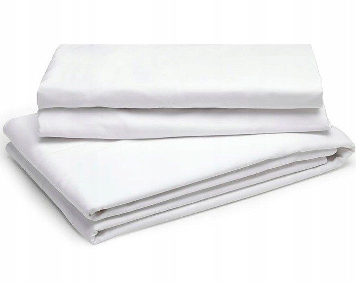 PRZEŚCIERADŁO BAWEŁNIANE 160x200 BIAŁE TRADYCYJNE 100% BAWEŁNA BEZ GUMKI