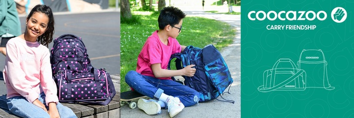 COOCAZOO Torba sportowa szkolna Diamond Lines + organizer GRATIS