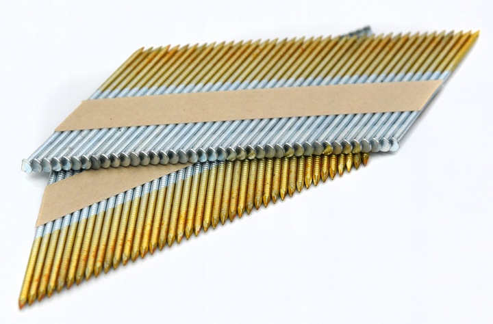 Gwoździe do gwoździarki łączone papierem 3,1x90mm 34° 2000szt Gładkie