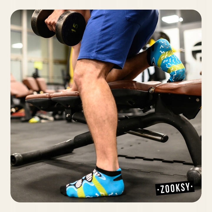 2x Skarpetki ABS Antypoślizgowe Damskie Sportowe Fitness Joga 41-46 ZOOKSY