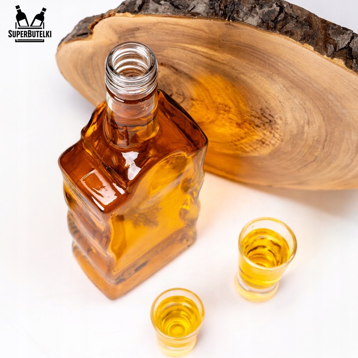 5x BUTELKA SZKLANA na NALEWKI WINO SOK LIKIERY BIMBER FALA 500 ml 0,5 L