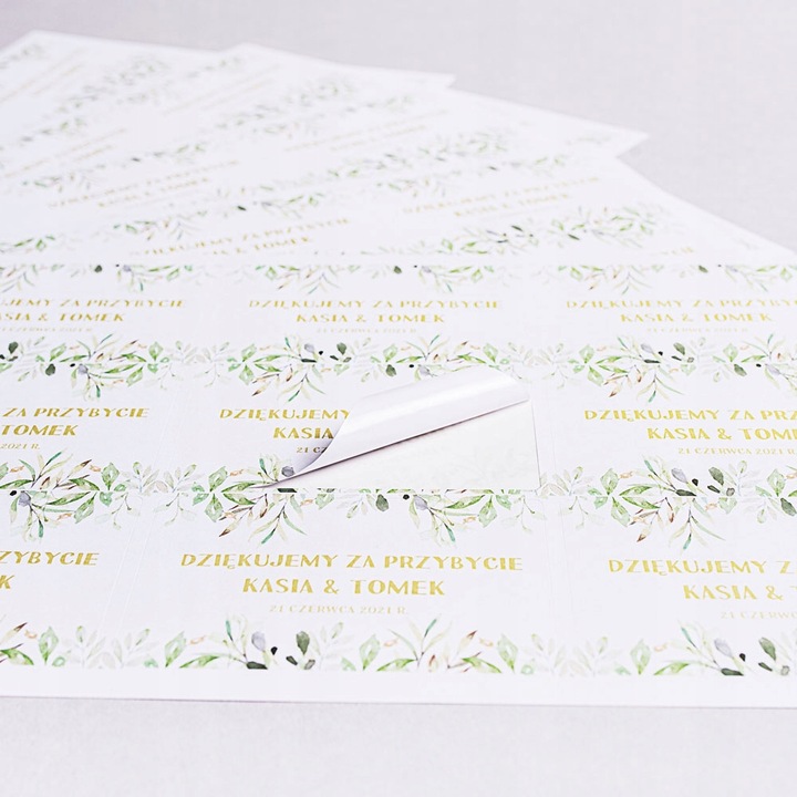 45 sztuk Naklejki okolicznościowe weselne chrzest komunia mix wzorów