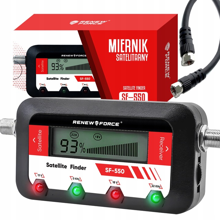 CYFROWY MIERNIK SYGNAŁU SATELITARNEGO ANTENY SAT-FINDER LCD LIBOX +