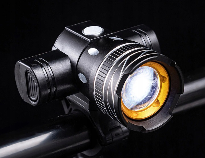 MOCNA LAMPKA ROWEROWA LED XML-T6 CREE USB ZOOM