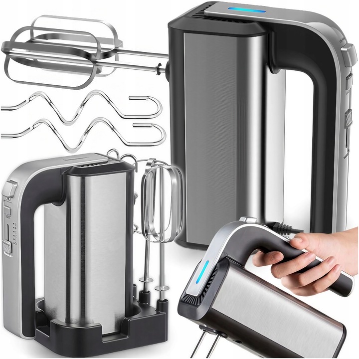 MIKSER RĘCZNY ROBOT KUCHENNY TODOMI TURBO PODKŁADKA TRZEPACZKI HAKI 5 BIEGI